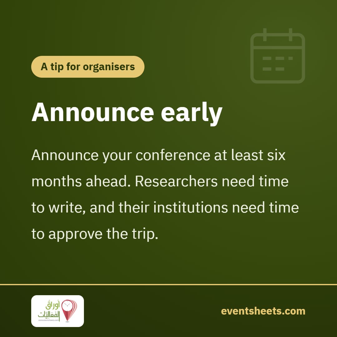 Announce early