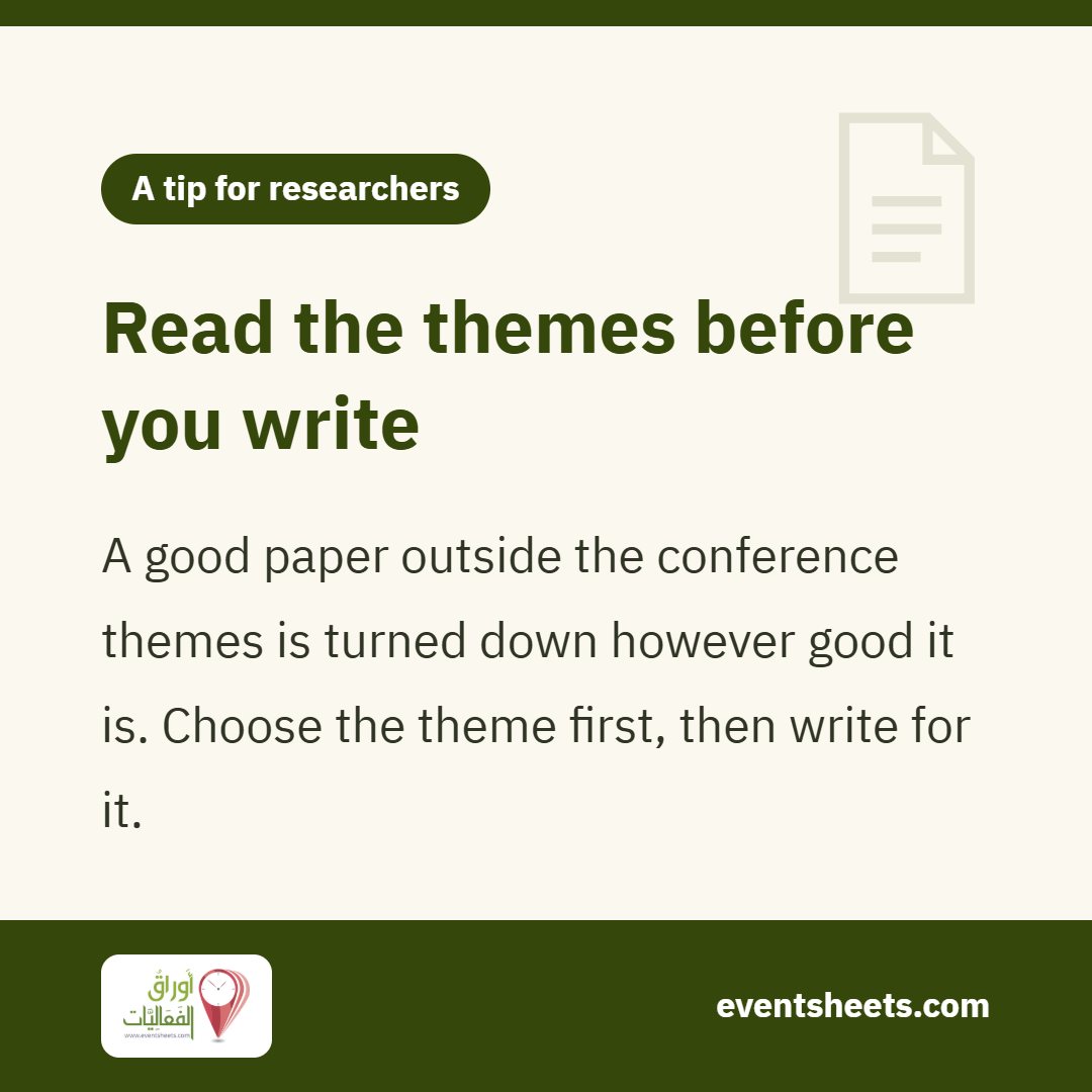 Read the themes before you write